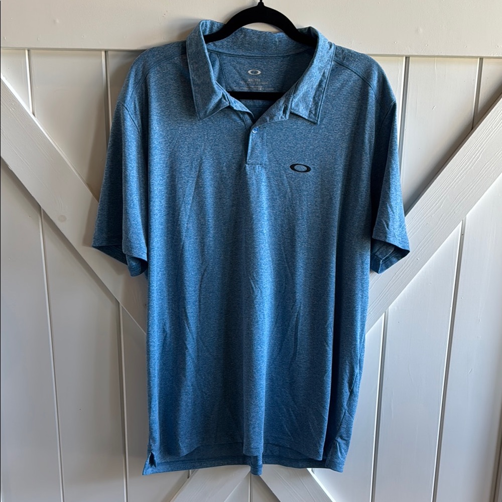 Oakley Blue Polo Shirt Classic Design XXL